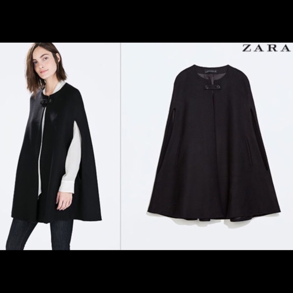 Zara Fall Navy Blue cape